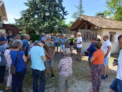 Inauguration panneau moulins