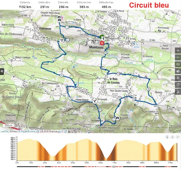parcours bleu 2025