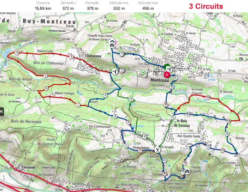 3 circuits